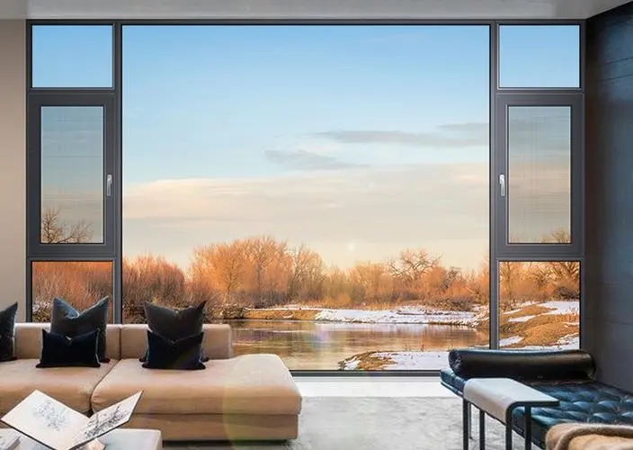 AKLU 120 series energy-saving steel mesh integrated system window