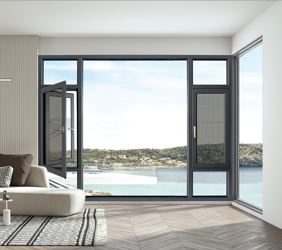 AKLU 110 series energy-saving steel mesh integrated system window