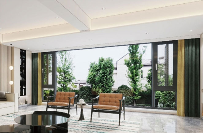 AKLU 100 series energy-saving steel mesh integrated system window